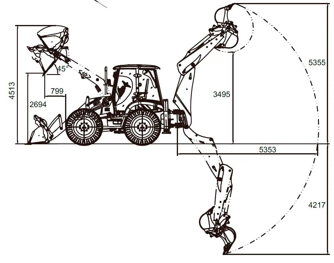 Экскаватор-погрузчик LONKING 84C Экскаватор-погрузчик LONKING 84C — изображение 4